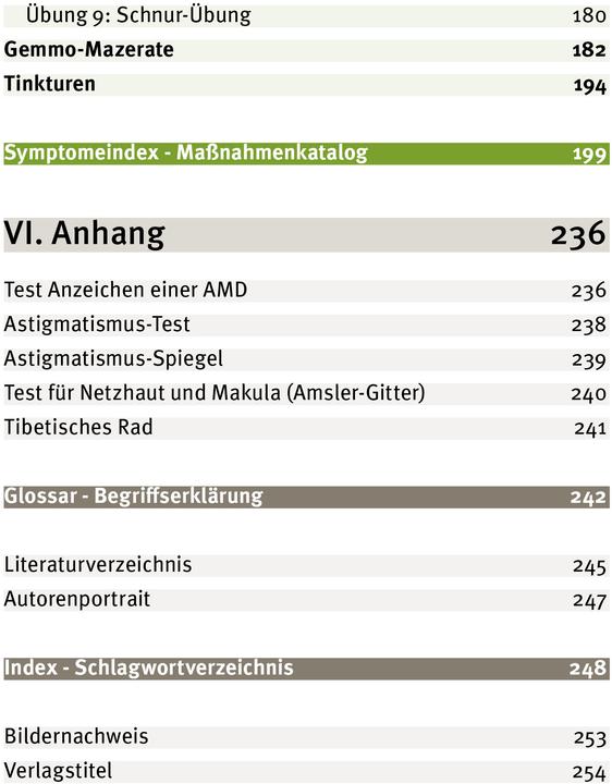 Nährwerte und Zutaten Heile deine Augen (Deutsch, Andreas Nieswandt, 2021)