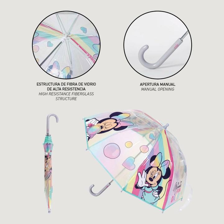 Produktbild Minnie Mouse Regenschirm Ø 71 Cm Türkis