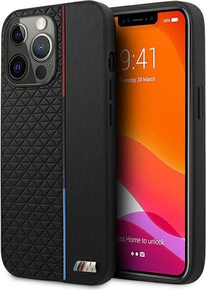 BMW Etui BMHCP13LTRTBK iPhone 13 Pro/13 6,1" czarny/black hardcase M Collection Triangles (Apple iPhone 13, Apple iPhone 13 Pro)