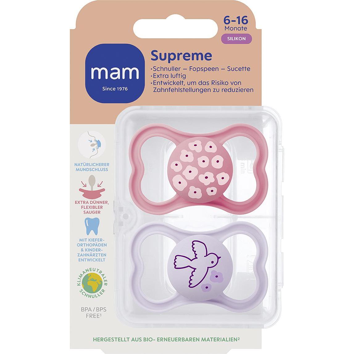 Thumbnail - MAM, Nuggi, Supreme Sili (2 x, 6 - 16 Monate)
