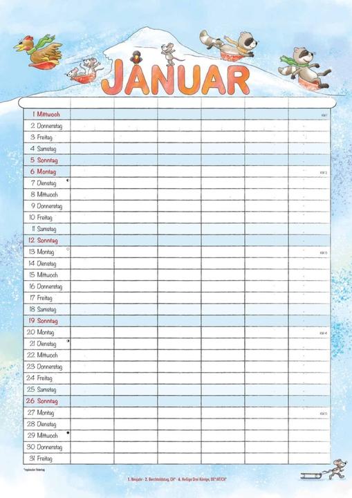 Immagine prodotto Alpha Edition Familienplaner (29,7 x 42 cm)