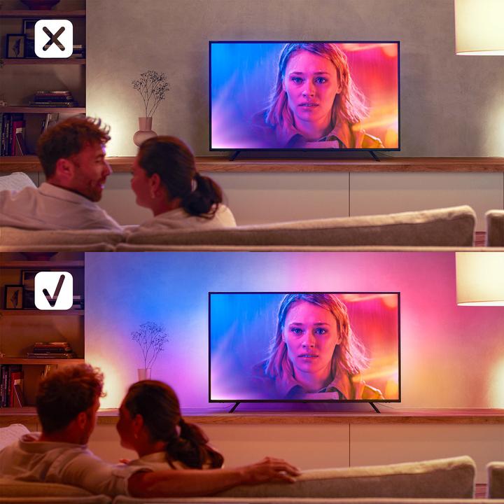 Actual product image Philips Hue Play Gradient Lightstrip 55" (RGBW, 216.50 cm, Indoor)