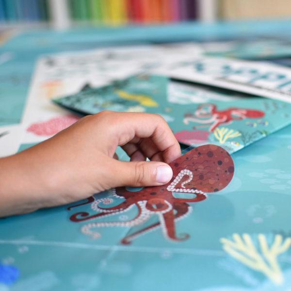 Actual product image Poppik Sticker Learning Poster Ocean (59 Sticker)
