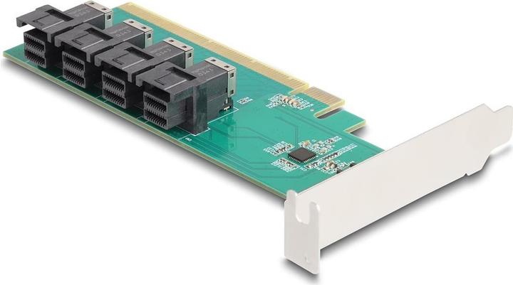 Delock 90777 - PCI Express x16 Karte zu 4 x intern SFF-8643 NVMe - Bifurcation - Low Pro