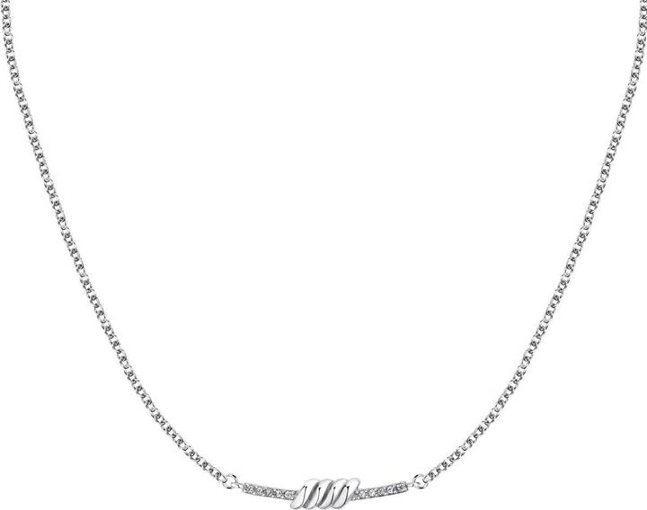 Actual product image Morellato Elegant steel necklace with Torchon crystals SAWZ04 (Stainless steel)