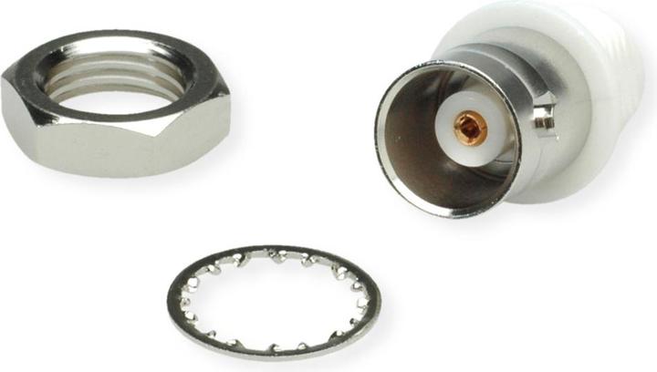 Immagine prodotto Telegärtner Jack BNC da pannello, isolato 50 Ohm, con flangia isolante bianca, Z01