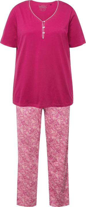 Produktbild Ulla Popken Pyjama, Zierkante, Spitzendruck, Halbarm (46, 48)