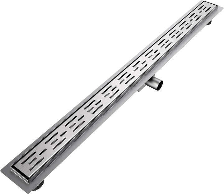 Emke Caniveau De Douche En Acier Inoxydable, Siphon Anti-Odeur, Filtre à Cheveux, 1100cm (1100 mm)