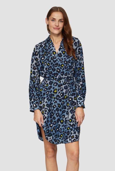 Produktbild S.Oliver Kleid Hemdblusenkleid aus Viskosemix mit Strukturmuster (48)