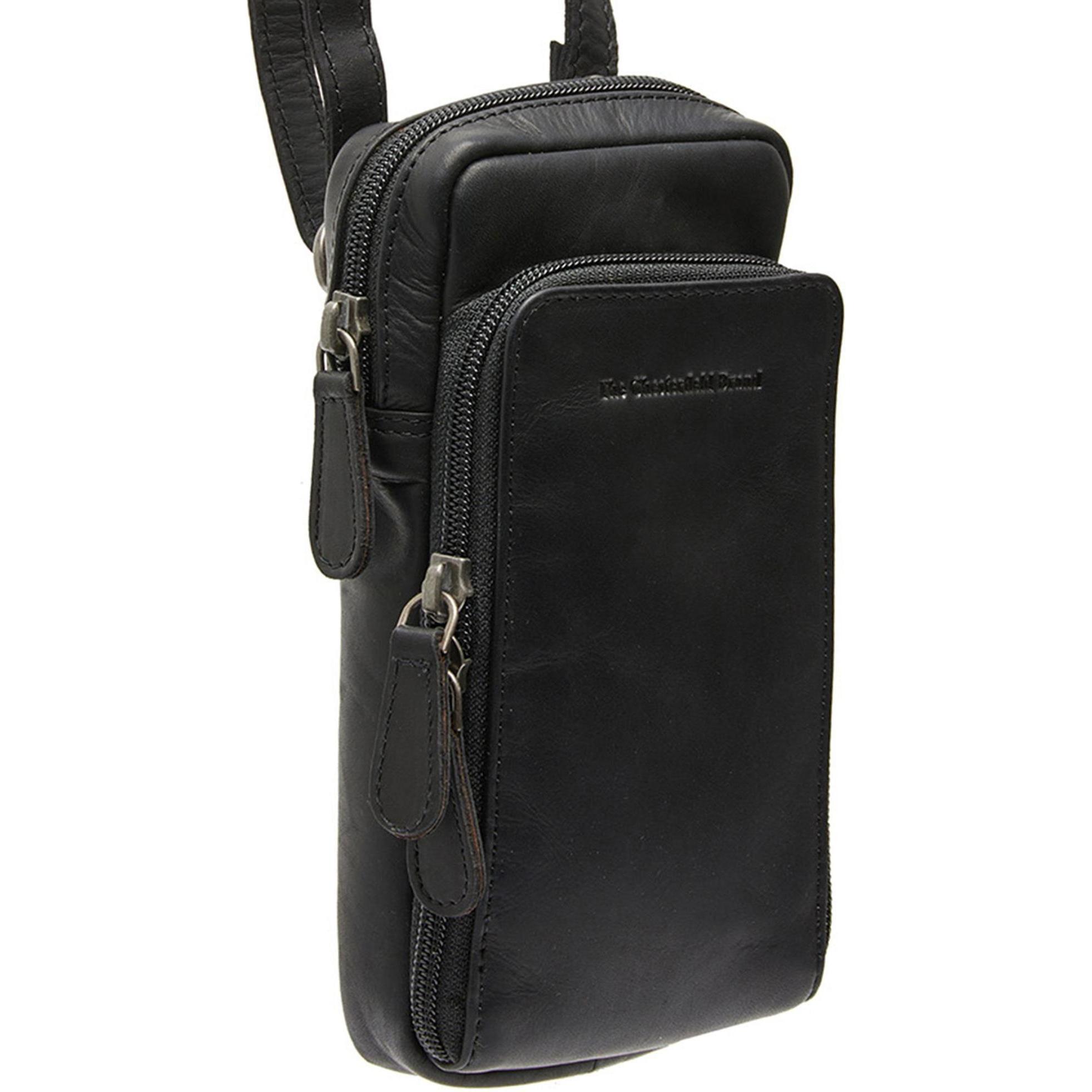 Thumbnail - The Chesterfield Brand, Handtasche, Valdes Handytasche Leder 10 cm, Schwarz