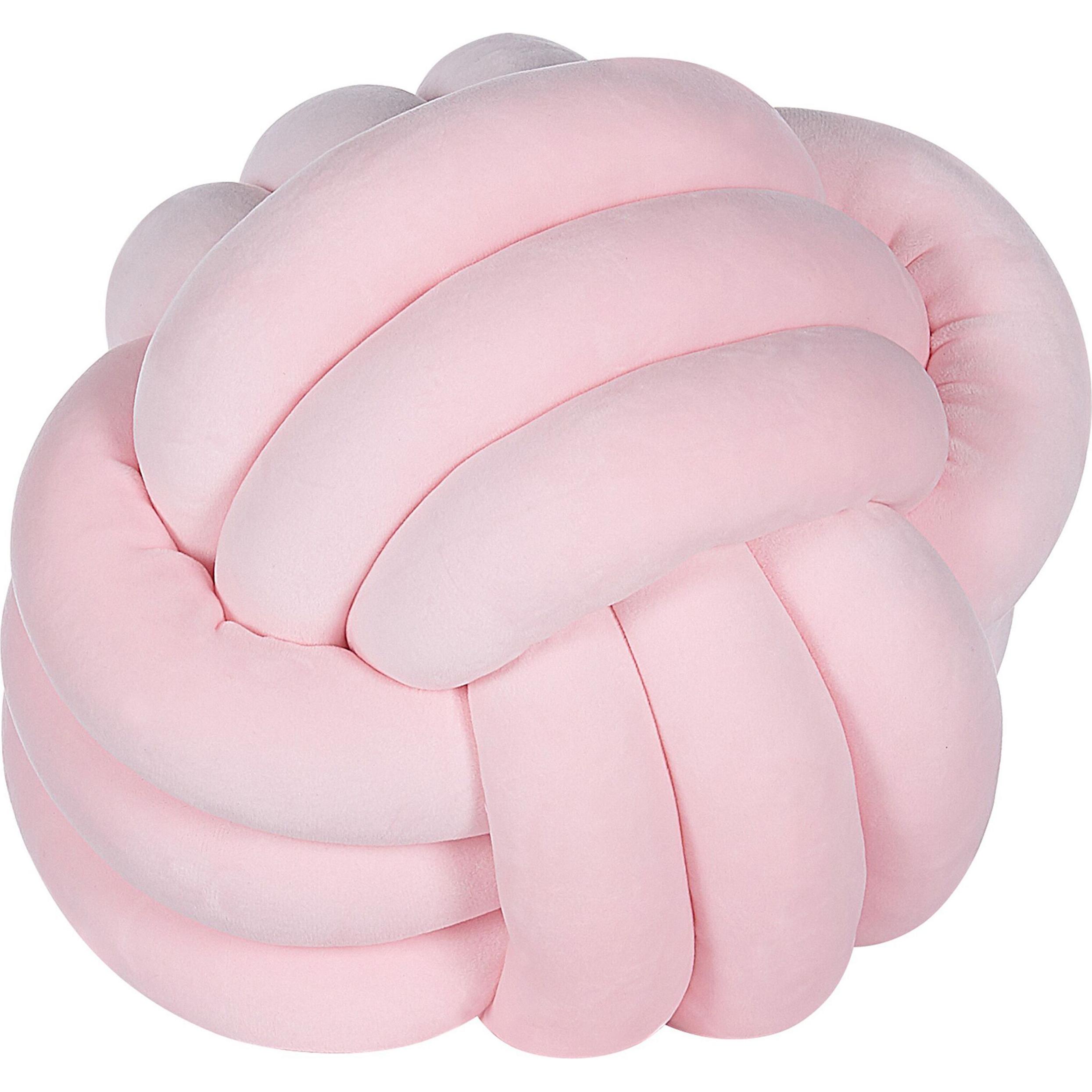 Beliani, Dekokissen, Knoten Dekokissen 30 x 30 cm rosa MALNI (30 x 30 cm)