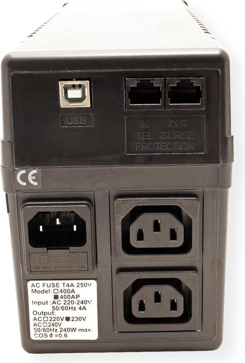 Produktbild Value Ups 400 (400 VA, 280 W, Line-Interaktiv USV)
