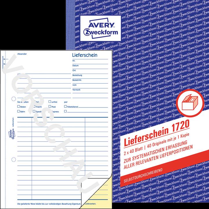 Produktbild Avery Lieferschein (40 x)