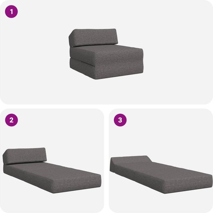 Produktbild vidaXL Klappbares Sofa