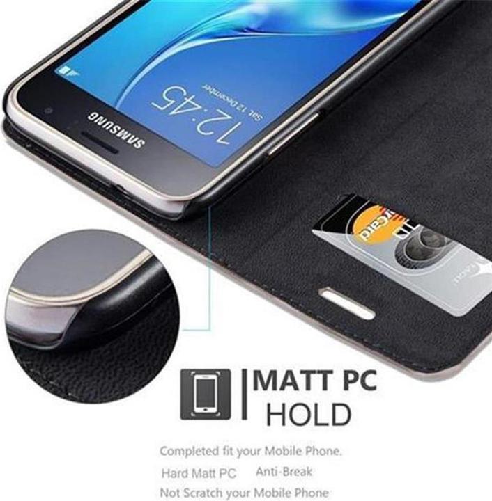 Produktbild Cadorabo Book Invisible Magnet Cover (Samsung Galaxy J1 (2016))