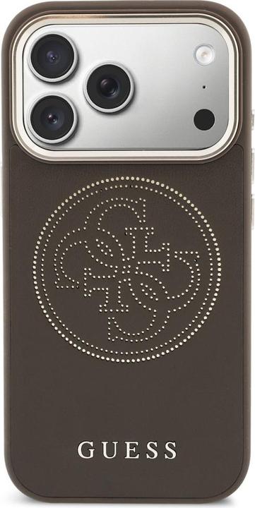 Productafbeelding Guess Etui Perforated 4G MagSafe do iPhone 17 Pro brązowy (Apple iPhone 17 Pro)