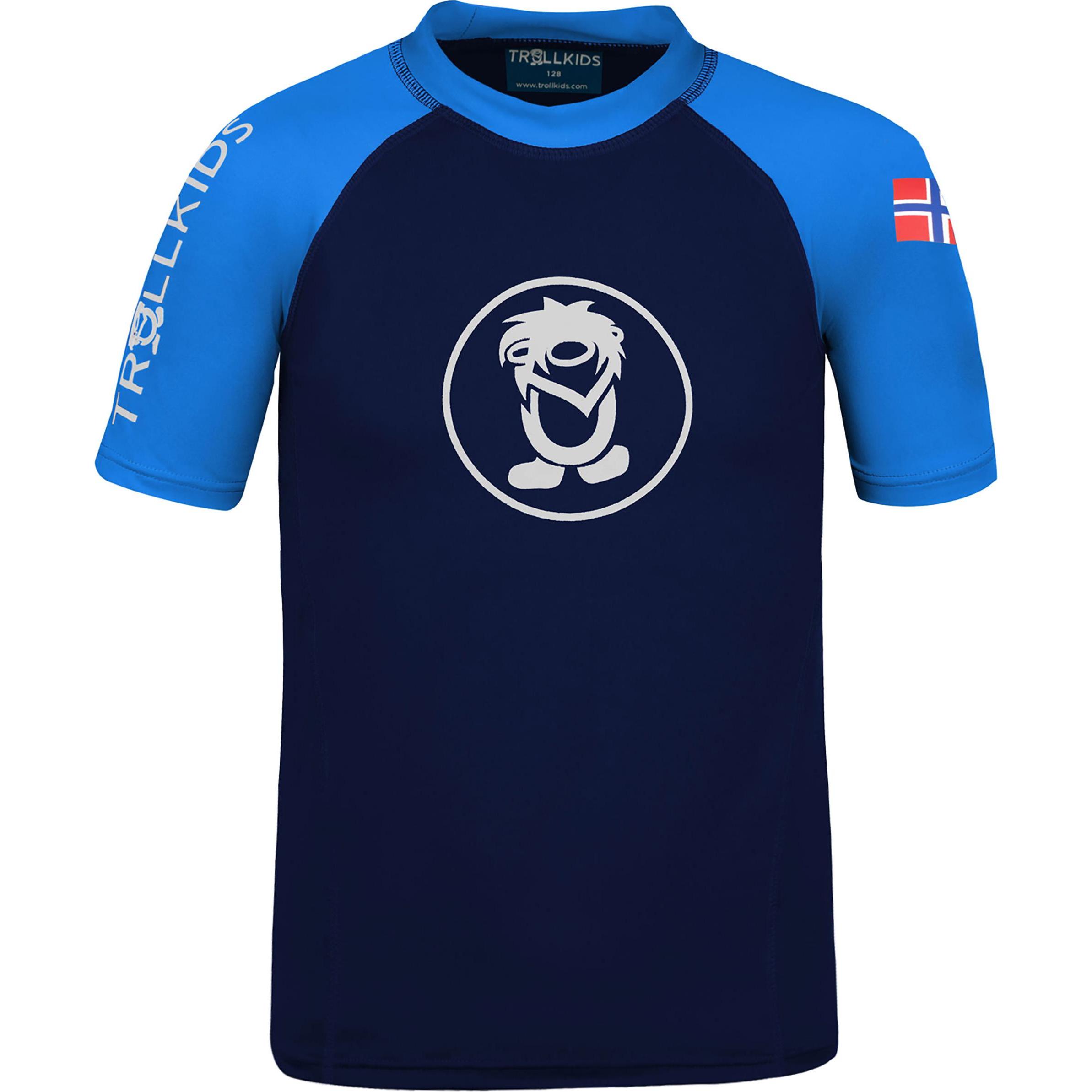 Trollkids, Jungen, Funktionsshirt, Kid's Kvalvika T (98), Blau, 98
