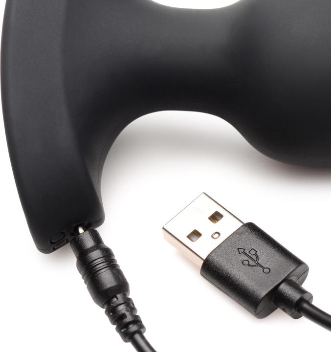 Actual product image XR Brands Laser Heart Silikon Analplug Mittel