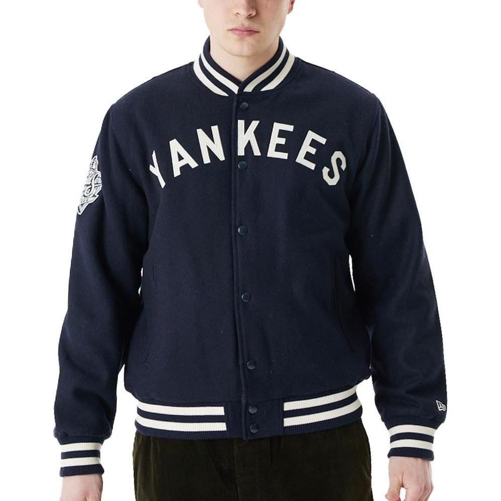 New Era, Herren, Jacke, Varsity College Jacke - PATCHES New York Yankees XL (XL), Blau, XL