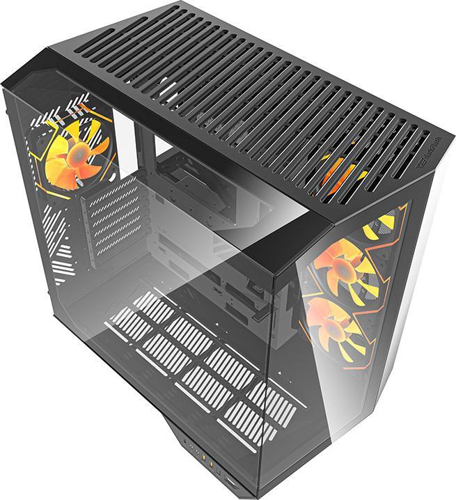 Productafbeelding Darkflash Tech Darkflash DY470 computer case (black) + 4 fans + GPU bracket (ATX, mATX, ITX)