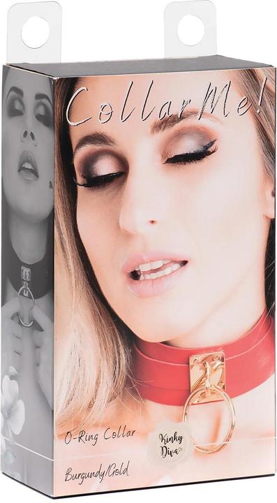 Image du produit Kinky Diva o-ring collar red/gold