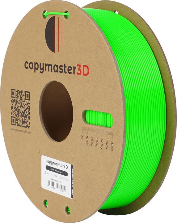 Actual product image Copymaster3D PLA Filament for 3D Printer, 1.75 mm, Neon Green (PLA, 1.75 mm, 1000 g, Green)