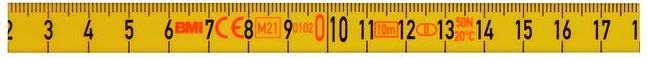 Actual product image BMI Polyamide-coated steel tape measure in frame (20 m)