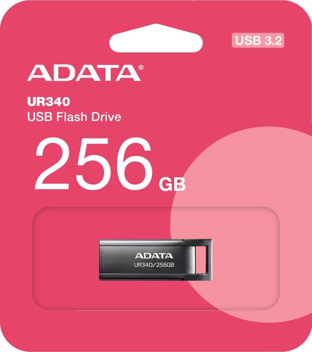 Produktbild Adata MEMORY DRIVE FLASH USB3.2 256G/BLACK AROY-UR340-256GBK (256 GB, USB-A)