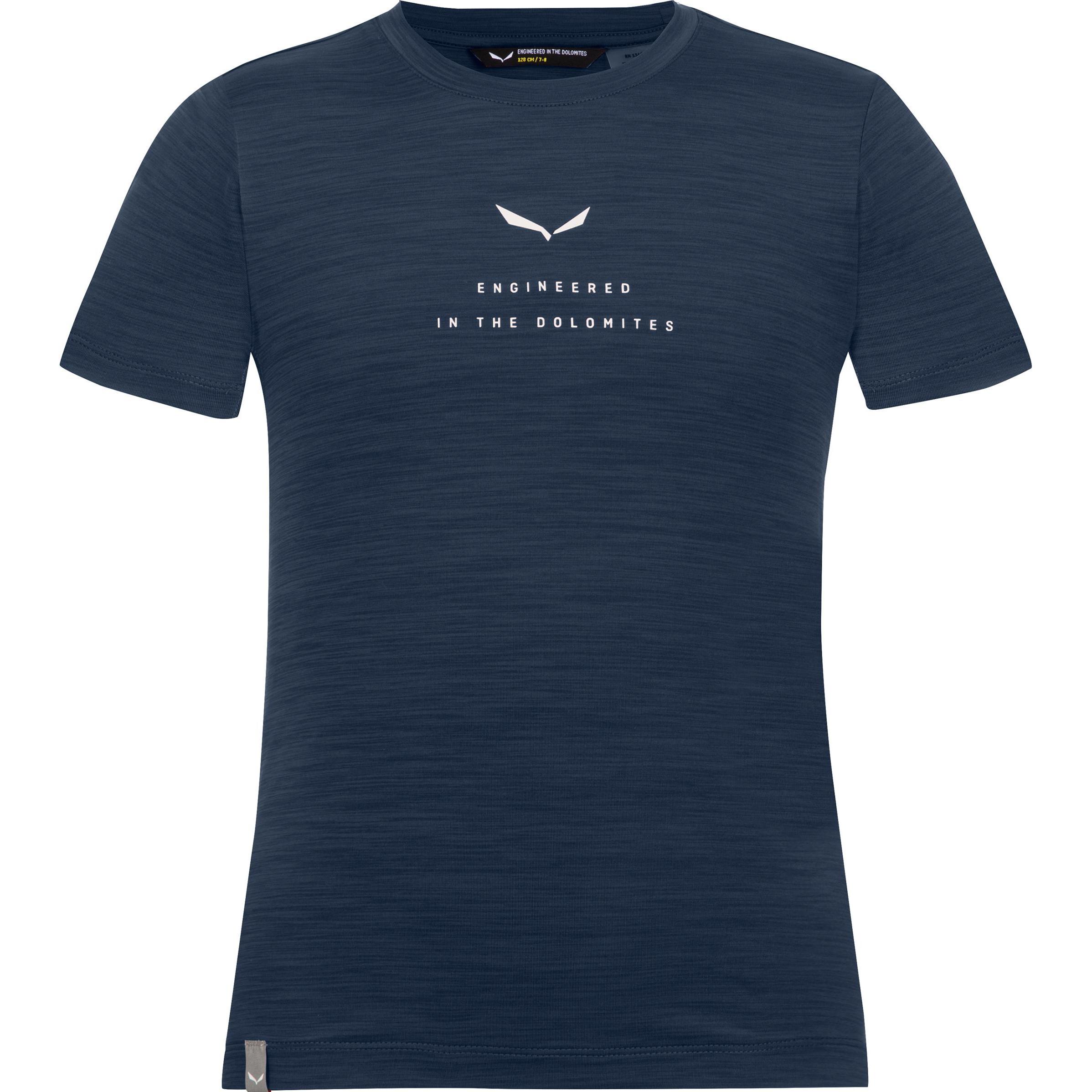 Salewa, Damen, Funktionsshirt, Eagle Dry Kurzarm T-Shirt Kinder (116), Blau, 116