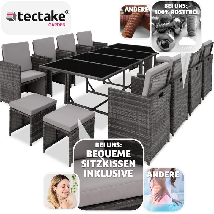 Produktbild tectake Rattan Sitzgruppe Palma