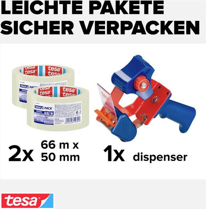 Actual product image tesa Packing tape dispenser