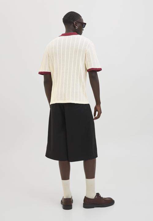 Produktbild Jack & Jones Jordia Knit Split Neck Polo Styd Ss25 (S)