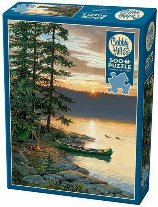 Actual product image Cobble Hill Canoe Lake 500 parts (500 pieces)