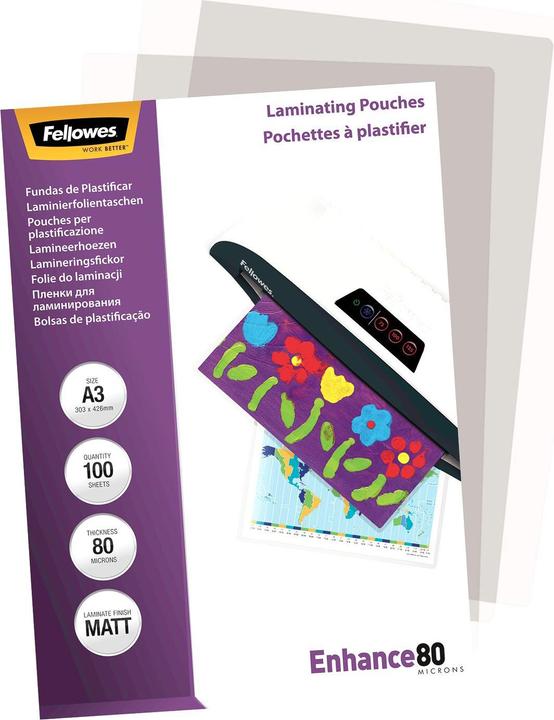 Actual product image Fellowes Enhance 80 (A3, 100 pcs., 80 µm)