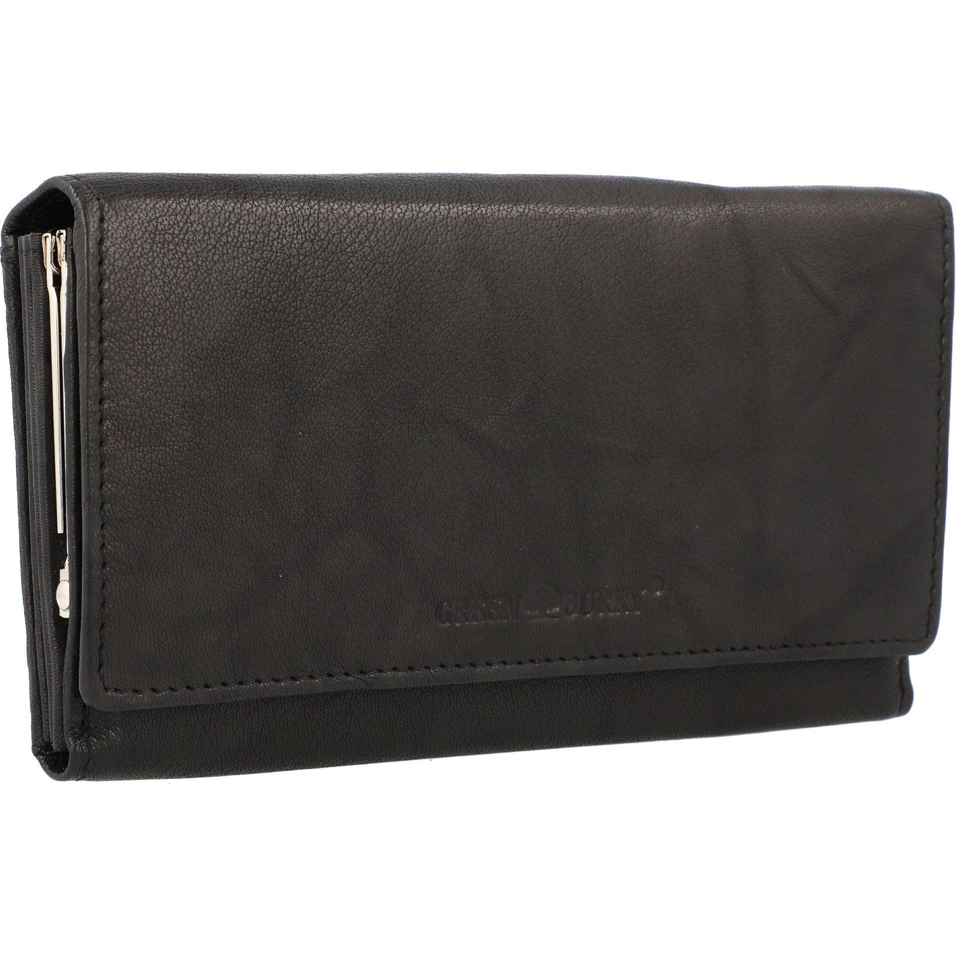 Thumbnail - Greenburry, Damen, Portemonnaie, Basic Geldbörse RFID Leder 17 cm, Schwarz