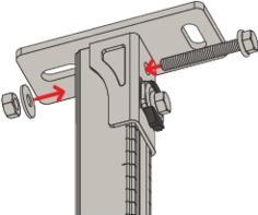 Actual product image Fischer FIS 538665 Saddle flange SF Clix 31 pre-assembled