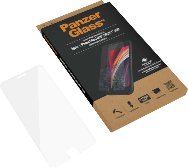 Actual product image PanzerGlass standard fit (1 Piece, Apple iPhone 6, Apple iPhone 6s, Apple iPhone 7, Apple iPhone 8, Apple iPhone SE (2nd Gen), Apple iPhone SE (3rd Gen))