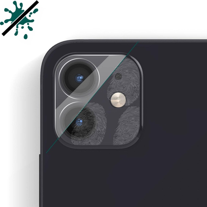 Actual product image Bigben Connected Rear camera film, camera glass, 9H+ hardness (1 Piece, Apple iPhone 12)
