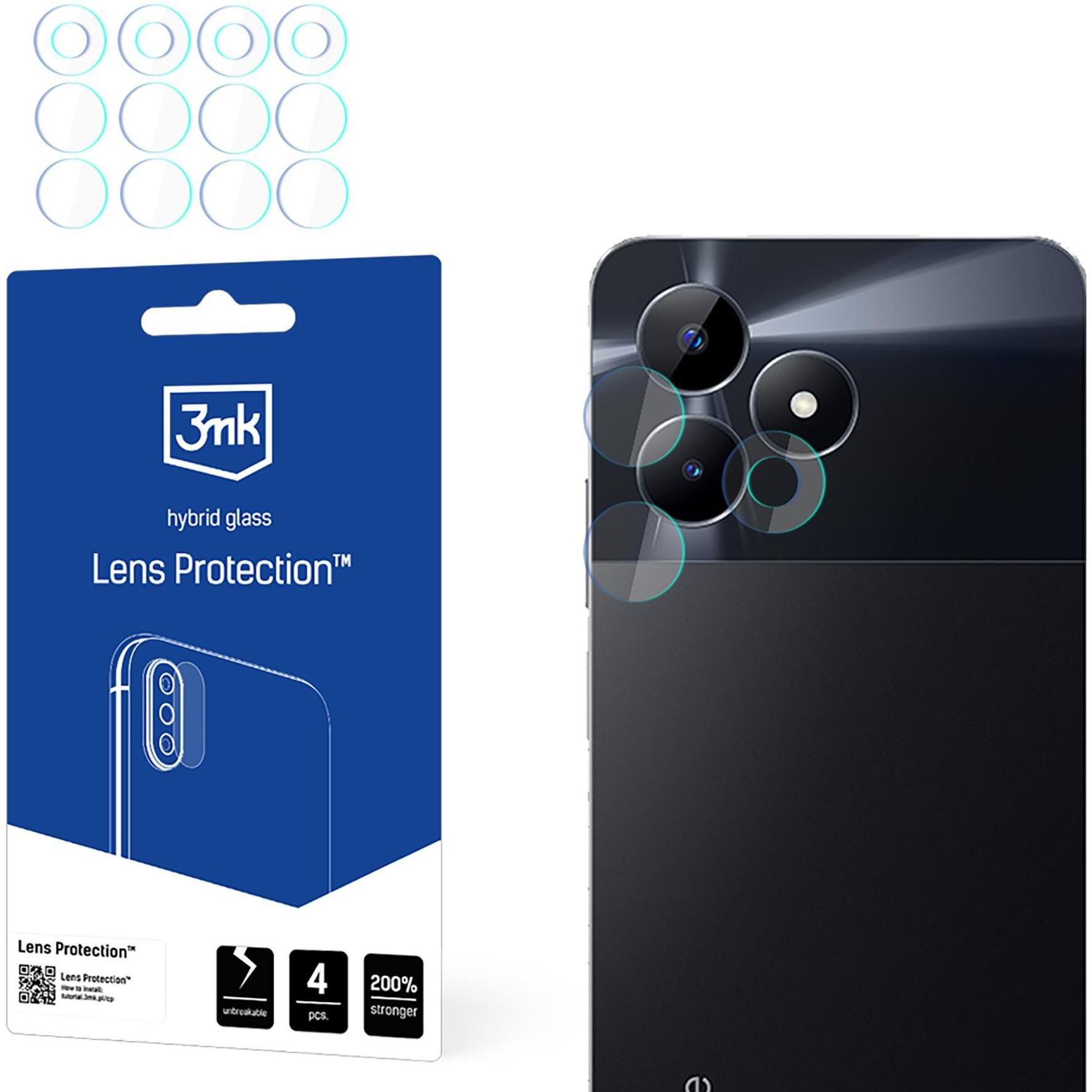 3MK Lensbescherming (1 Pcs., Realme C51), Smartphone beschermfolie