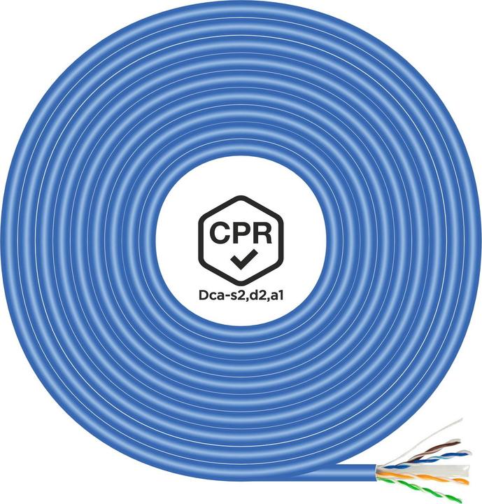 Actual product image Aisens BOBINA CABLE RED RJ45 LSZH CPR Dca CAT.6 UTP 100M AZUL (U/UTP, CAT6, 100 m)