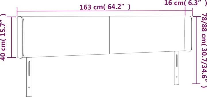 Actual product image vidaXL Kolton (163 x 16 x 88 cm)