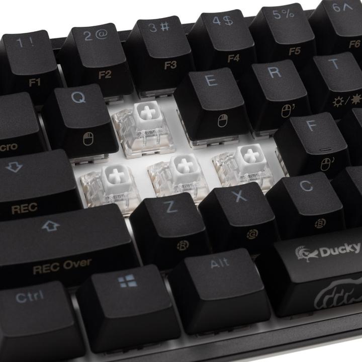 Actual product image Ducky ONE 2 Pro Mini Gaming Keyboard, RGB LED - Kailh White (US) (USA, Cable)