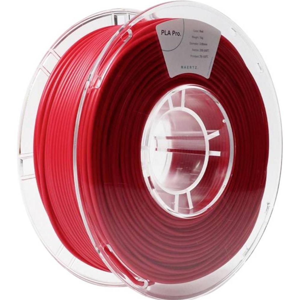 Maertz PLA Pro Red 2,85 mm 1.000 g (PLA-R, 2.85 mm, 1000 g, Rot), 3D Filament, Rot