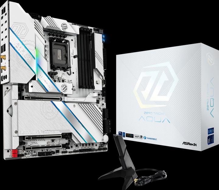 Actual product image AsRock Z890 Taichi AQUA Intel DDR5 S1851 (LGA 1851, Intel Z890, E-ATX)