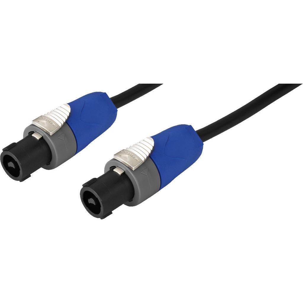 Monacor Musiker-Lautsprecherkabel (15 m, 2 mm²), Lautsprecherkabel, Schwarz