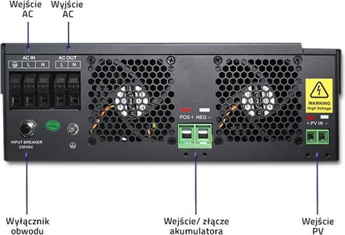 Produktbild Qoltec 53886 Hybrid-Solarwechselrichter
