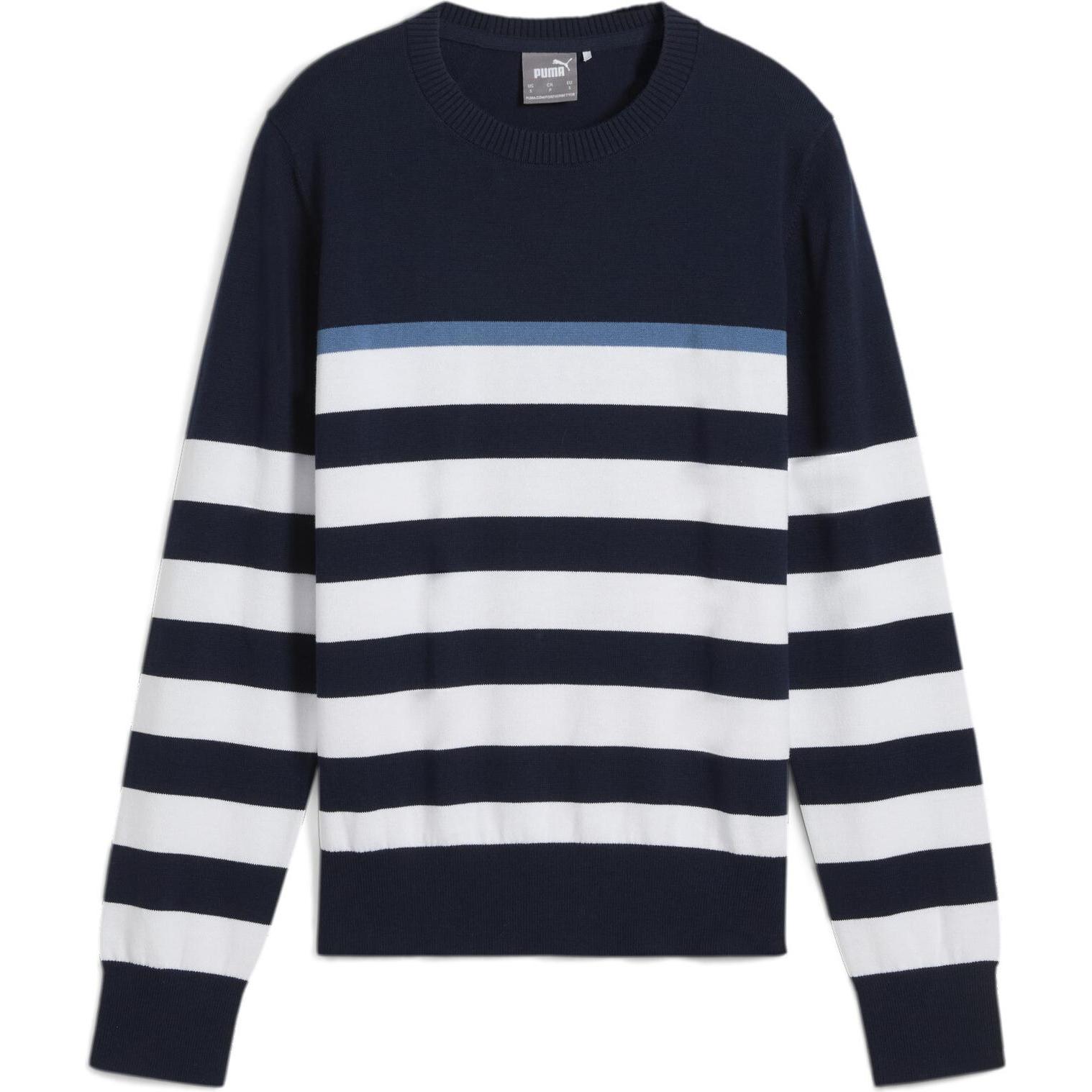 Puma, Herren, Pullover, W Resort Stripe Sweater, Blau, (S)