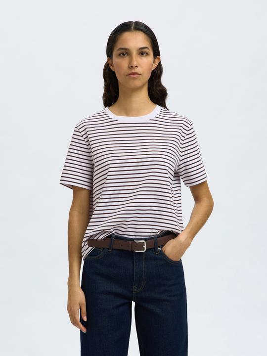 Produktbild Selected Slfessential Ss Striped Boxy Tee Noos (L)