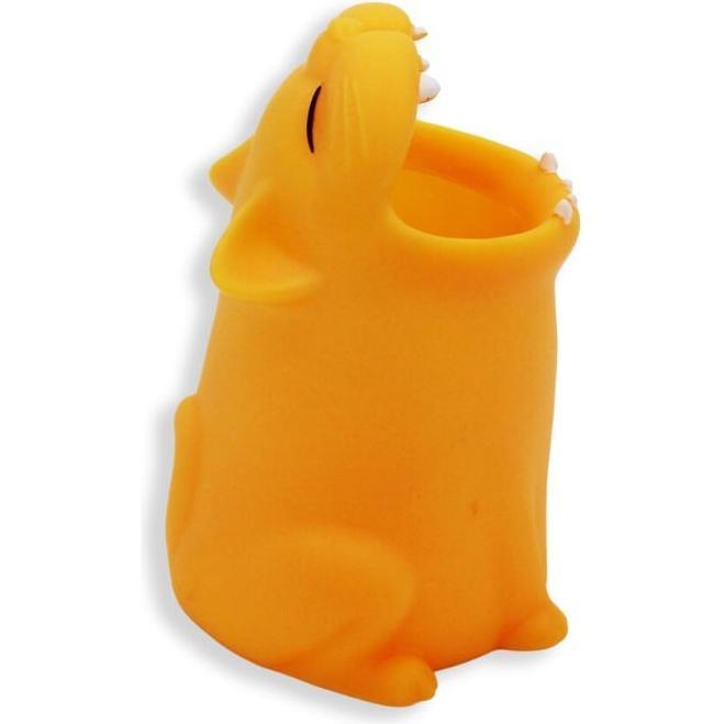Winkee Arancia Portaspazzolino, - Toothbrush Holder - Cat - Orange