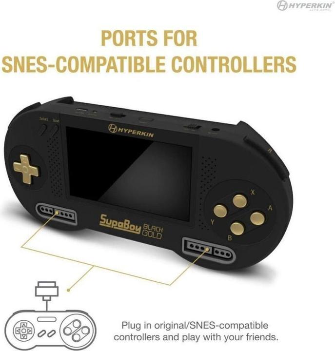 Produktbild Hyperkin Other portable console game SUPABOY M08889-BKC black gold